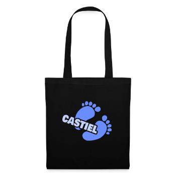 Empreinte Bébé Naissance Castiel - Sac en tissu - noir - Devant
