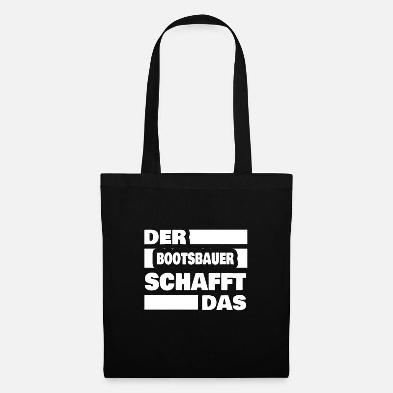Arbeit Bootsbauer - Stoffbeutel - Schwarz