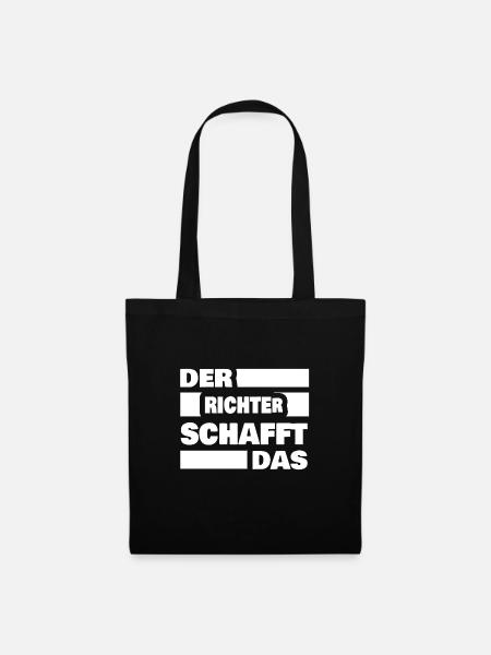 Arbeit Richter - Stoffbeutel - Schwarz