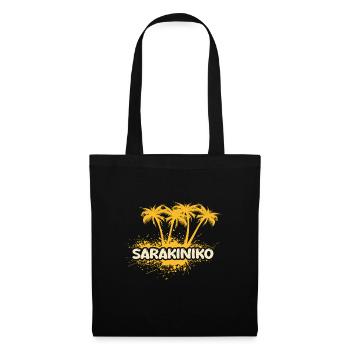Sarakiniko comme une fête - Sac en tissu - noir - Devant