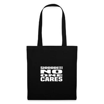 No One Cares - Sac en tissu - noir - Devant