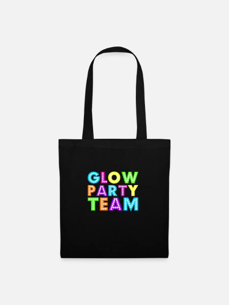 Glow Party Team - Stoffbeutel - Schwarz
