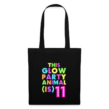 Glow Party Animal11 - Tote Bag - black - Front