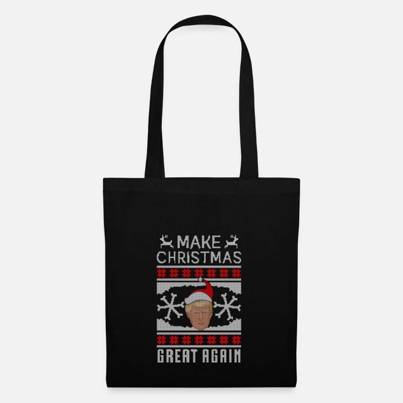 Make Christmas Great Again - Stoffbeutel - Schwarz