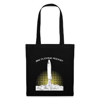BFR: Grand cadeau de vaisseau spatial tiré par la fusée de Fucking - Sac en tissu - noir - Devant