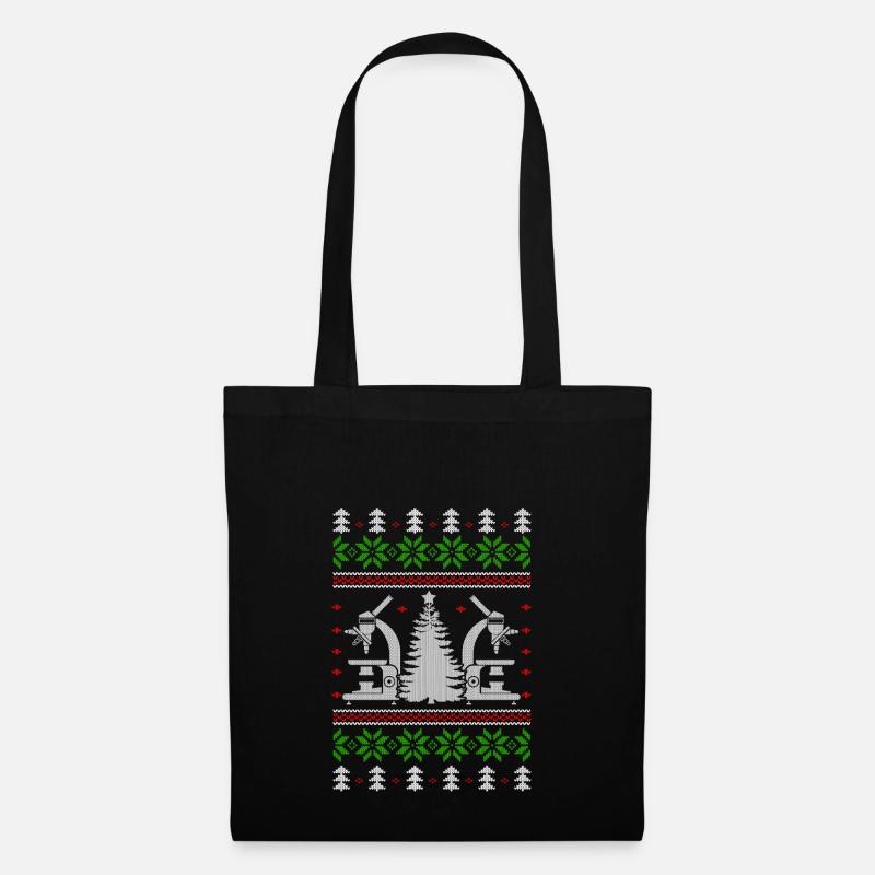 chemistry science ugly christmas - Stoffbeutel - Schwarz