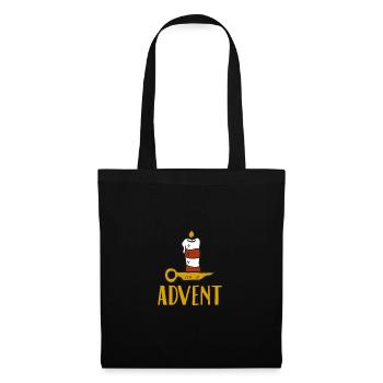Advent One Candle Christmas Season Countdown Cool - Tote Bag - black - Front