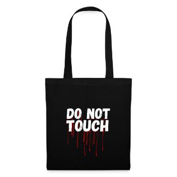 not Touch Blood Saying Horror anti Demo me too lol - Tote Bag - black - Front