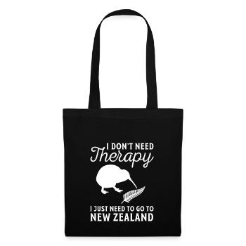 New Zealand - Neuseeland - Geschenk - Aotearoa - k - Stoffbeutel - Schwarz - Vorne