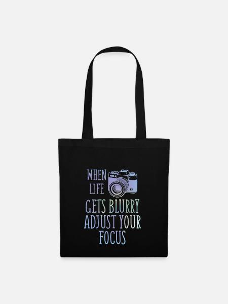 Fotograf - Fotografieren - Geschenk - Kamera - Stoffbeutel - Schwarz