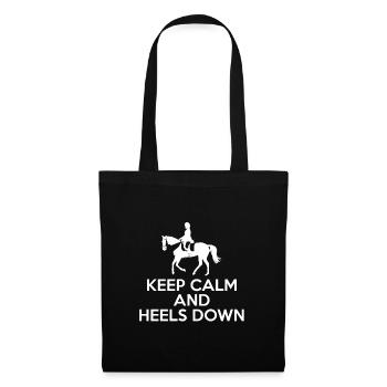 Dressur - Pferd - Reiter - Geschenk - Pferde - Stoffbeutel - Schwarz - Vorne