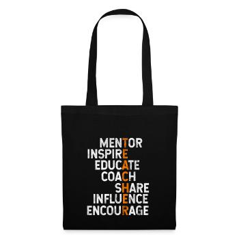 Gift for teacher or teacher - Tote Bag - black - Front