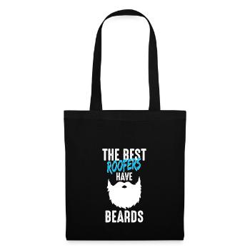 Master roofer roofer beard gift - Tote Bag - black - Front