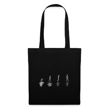 Evolution - Environnement - sarcasme - Nature - Cadeau - Sac en tissu - noir - Devant