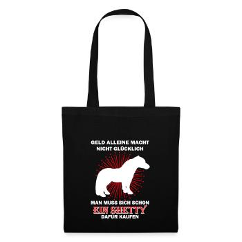 Shetty Shetlandpony - Stoffbeutel - Schwarz - Vorne