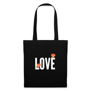 Fuchs Love Fox - Tote Bag - black - Front