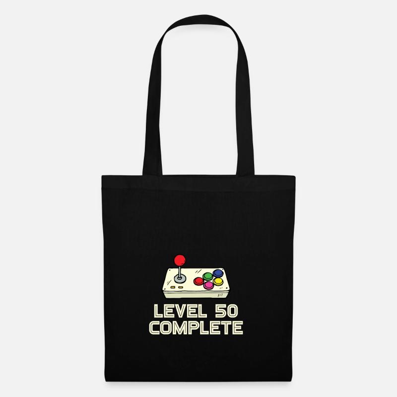 Level 50 Complete - Stoffbeutel - Schwarz