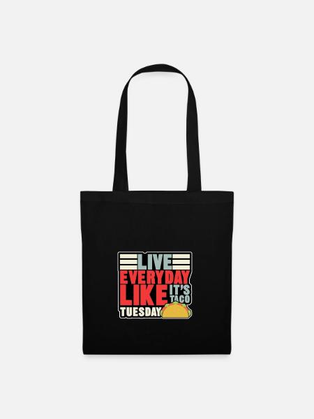 live everyday - Stoffbeutel - Schwarz