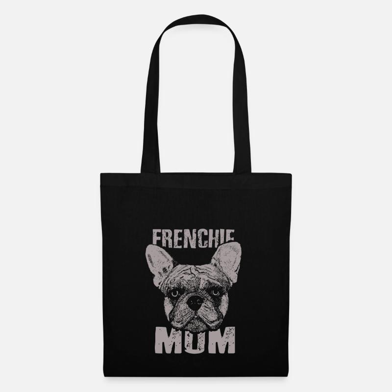 Frenchie Mom Dog Lover GIft - Stoffbeutel - Schwarz