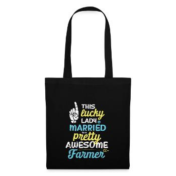 Pretty awesome farmer - Tote Bag - black - Front