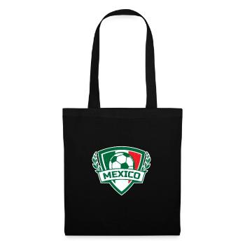 Mexiko No 1 Fussball Team Geschenk - Stoffbeutel - Schwarz - Vorne