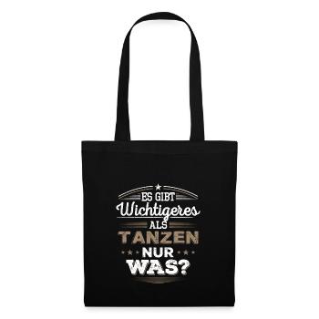 Tanzen, Dancing, Geschenk - Stoffbeutel - Schwarz - Vorne