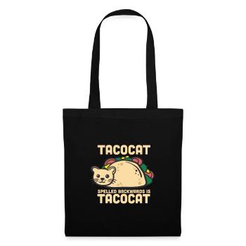 Tacocat - cadeau de gueule de bois de chat de taco - Sac en tissu - noir - Devant