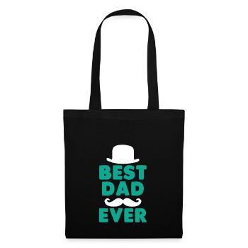 Vatertag Geschenk Vater bester Vater aller Zeiten - Stoffbeutel - Schwarz - Vorne
