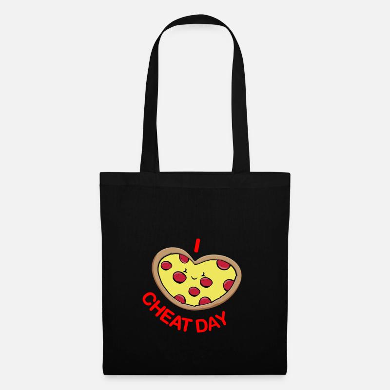 Cheat day pizza - Tote Bag - black