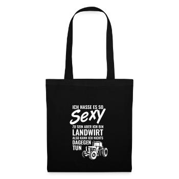 Cadeaux de fermier T-shirts pour le tracteur de fermiers - Sac en tissu - noir - Devant