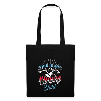 Funny Camping Shirt Gift for Camper Outdoor - Tote Bag - black - Front