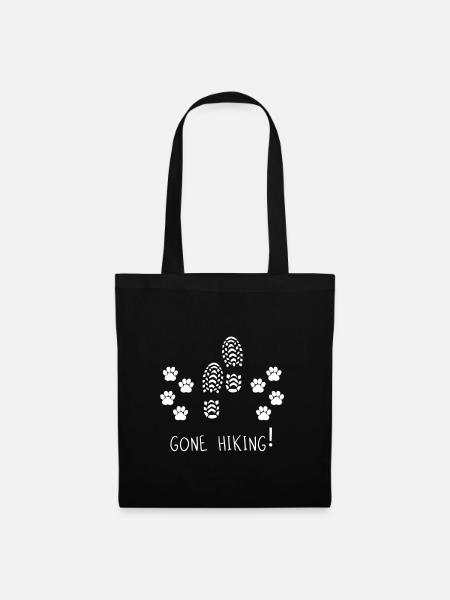 Climbing - mountaineering - mountains - hiking with dog - Tote Bag - black