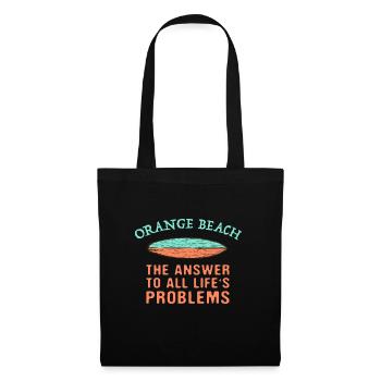 Orange Beach Answer To All Life's Problems - Tote Bag - black - Front