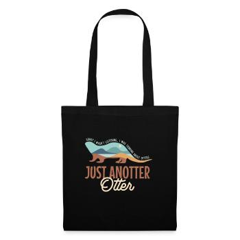 Anotter Otter Ironic Saying Forest Animal - Tote Bag - black - Front