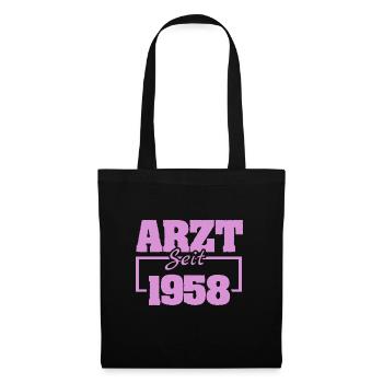 Dermatologe 1958 - Stoffbeutel - Schwarz - Vorne