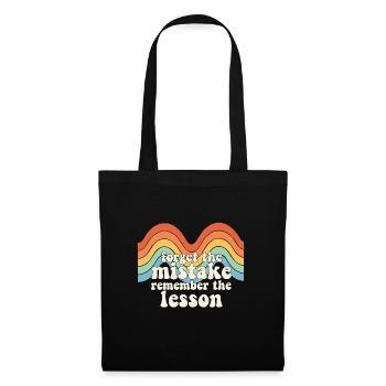 Oubliez l’erreur Souvenez-vous de l’enseignant de la leçon - Sac en tissu - noir - Devant