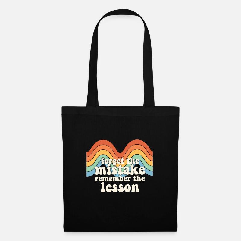 Forget the Mistake Remember The Lesson Teacher - Tote Bag - black