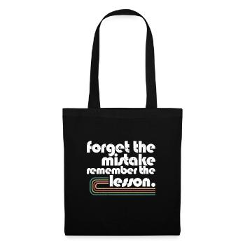 Oubliez l’erreur Souvenez-vous de l’enseignant de la leçon - Sac en tissu - noir - Devant