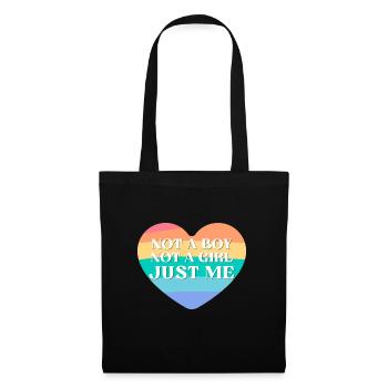 Androgynous Not A Boy Not A Girl Just Me - Tote Bag - black - Front