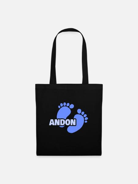 Geburt Andon - Stoffbeutel - Schwarz