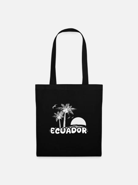 Strand Ecuador - Stoffbeutel - Schwarz