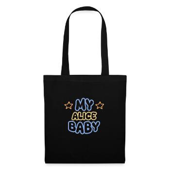 First name Alice - Tote Bag - black - Front