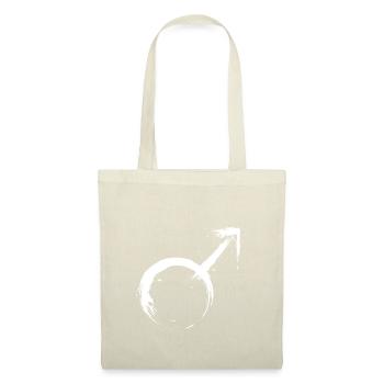Männliches Geschlechtssymbol Symbol Vektor - Sac en tissu - nature - Devant