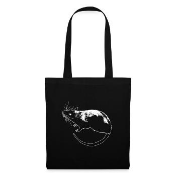 Rat lineart - Tote Bag - black - Front