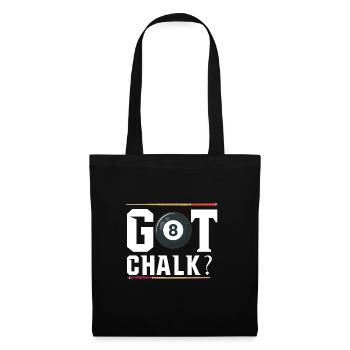 Got Chalk Pool Billard Snooker - Stoffbeutel - Schwarz - Vorne