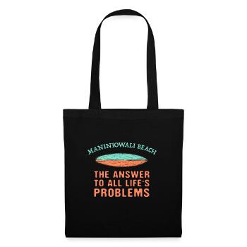 Maniniowali Beach Answer To All Life's Problems - Tote Bag - black - Front