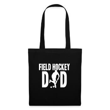 Un père de hockey sur gazon balaye le gardien de but marque Defen - Sac en tissu - noir - Devant