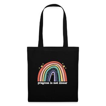 Progress Is Not Linear ABA Therapist Future Sped - Tote Bag - black - Front