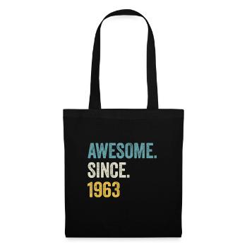 61e anniversaire 61 ans d’expérience depuis 1963 - Sac en tissu - noir - Devant