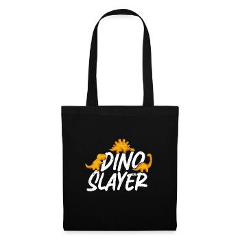 Dino Nuggets Dinosaurier Chicken Nuggets - Stoffbeutel - Schwarz - Vorne